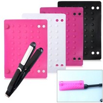 고데기 실리콘 받침대 매트 깔개 주머니 열방지 내열, 블랙