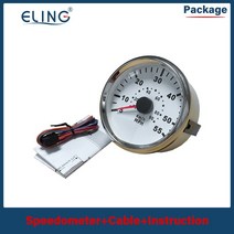 ELING-85mm 속도계 게이지 해양 압력 피토 튜브 신호 0-35 MPH 자동차 보트 요트용, 04 55-90-WS