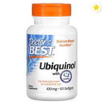 닥터스베스트 유비퀴놀 100mg 60소프트젤 코엔자임Q10 코큐텐 코엔자임큐텐 reduced CoQ10 조효소 환원형 카네카 Ubiquinol coenzymeQ10 유비키놀 활성형