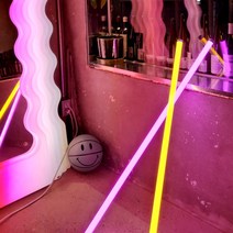 LED 무선 리모컨 간접조명 네온사인 감성 무드등 네온폴 유튜브 콘서트 스틱조명, 09.코발트 블루