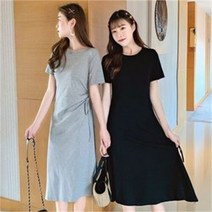 셀러허브 여성패션 [오노마] ONM 봄 여름패션 원피스 반팔원피스 모던롱원피스 4컬러
