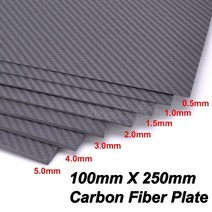 카본 시트지 몰딩 랩핑지 차량용 탄소섬유 필름 랩핑 0.5-5mm 100mm x 250mm 3k 무광택 표면 탄소판 패널 시트 고 복합 경도 재료 탄소 섬유 보드, 3.0mm 두께