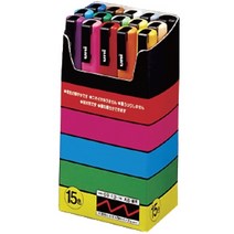 미쯔비시) 유니 포스카 POSCA 마카세트 1M 3M 5M 8K 7색 8색 12색 15색, 3M 15색