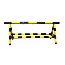 스틸바리케이드 9번 : H1000-L3000-100 파이 스텐바리케이드 삼각볼라드 우레탄 전선보호대 전선보호 과속방지턱 코너보호대 접착식