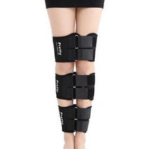 3 개대 효과적인 o-leg x 형 다리 숙인 다리 무릎 valgum 교정 교정 밴드 자세 교정기 아름다움 다리 밴드 벨트, 검은색, l