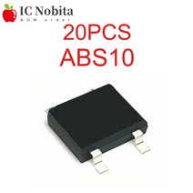 신제품 브리지 정류기 IC ABS10 SOP4 ABS10S SOP SMD 1A 1000V 20 개