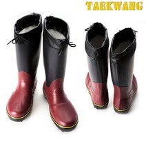 TK-B285 강철심 사냥장화 낚시장화 검정+자주 245~290mm 바다 갯바위 산악용 장화 태광, TK-B285 (250mm), 검정+자주색