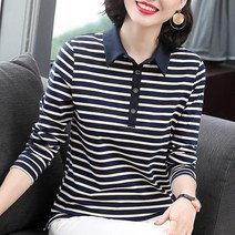 [바니드] 여성 티셔츠 긴팔 엄마 중년40대 빅시이즈 봄 가을 2228