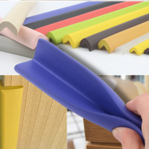 MARKET.MR_ 50cm 스펀지 모서리 보호대 기둥 책상 벽 보호 쿠션 방지 아기 가드 코너 부딪힘방지 안전 홀더 가구 침대 싱크대 문틀 머리 몰딩 스폰지 폼 충격 흡수 쿠션바, 1입, 베이지-대, 베이지