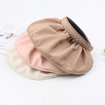 햇빛차단모자 여자 여성 휴대용 접이 챙모자 BLUE