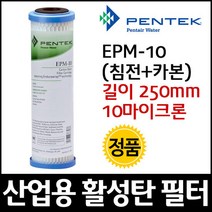 펜텍 EPM-10 카본 블럭 필터 250mm 10um, 단품
