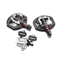 자전거 페달 MTB 자전거 셀프 잠금 페달 Clipless 페달 SHIMANO LOOKING KEOR에 대한 클리트 듀얼 플랫폼 어댑터, 하나, 검정