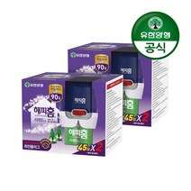 유한양행 [본사직영] 해피홈 리퀴드 플러그형 훈증기x2개+리필 2입x2개(총 180일분), 1개