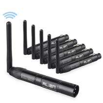 파이오니아 DJ케이스 외계인 dmx512 무선 컨트롤러 수신기 송신기 2.4g ism dif 통신 거리 300m for stage par dj disco bar 호환, 1t5r, 오 플러그