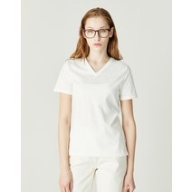 22SS 화이트 퍼피자수 면 반팔티셔츠 HSTS2BC38WT