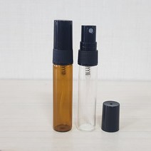 스윗바틀 향수공병, 10개, ③5ml 투명유리병/블랙캡(불투명 블랙)