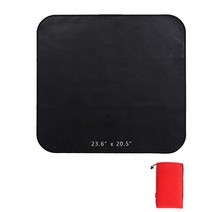 ZUZU Babe 목재 난로용 난로 패드 캠핑 요리 및 그릴용 야외 대형 실리콘 내화성 매트., Black-23.6 x 20.5 inch