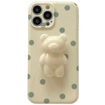 리얼몰 폴카 도트 곰인형 스마트톡 케이스