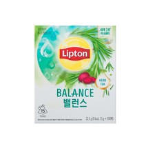 립톤 허브티 웰니스 밸런스 15티백, 22.5g, 1개