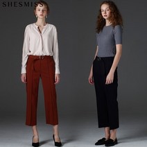 [신세계TV쇼핑][쉬즈미스] 벨티드 하이웨이스트 팬츠 (택가격:178000원)