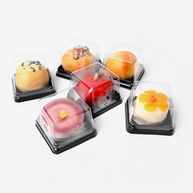 더팩컴퍼니 화과자케이스 검정 금색(600개 4800개), 1세트, 검정 600개