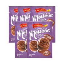 에어로플레인 초콜릿 무스 믹스 65g Aeroplane Chocolate Mousse Mix, 5팩
