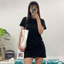 달곰마켓 기본 반팔 원피스 면 100% 미니