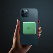 미호 Magsafe 고속 무선충전 흡착 보조배터리 초소형 20000 자석링, 6.(네이비) 20000mAh+자석링