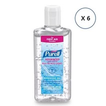 Purell 퓨렐 어드밴스드 손소독제 리프레싱젤 118mllX6팩, 6팩