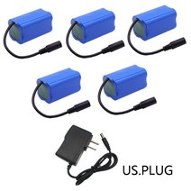 7.4V 5200mah 배터리 충전기 세트 포함 T188 2011-5 원격 제어 어군 탐지기 낚시 보트 완구 부품 2S RC, 02 5B US