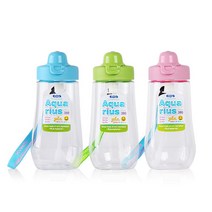 유아 빨대물병 380ml 소풍 어린이집 유치원 물병 물통, 핑크