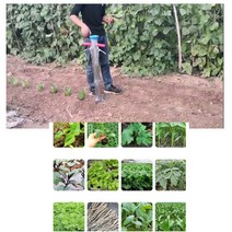 한손 이식기 모종 고추 콩 파종기 감자 심기 만능 심는 기구 옥수수 가지 깨 채소 상추 무우 말뚝박기, 더블-양손핸들