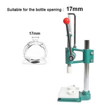 ZONESUN 향수 유리 병 캡핑 기계 압착 기계 스프레이 병 향수 칼라 링 프레스, 협력사, 17mm 병 직경의 경우