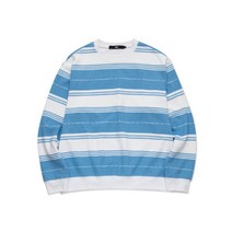 LMC PRINTED MULTI STRIPE SWEATSHIRT ash blue