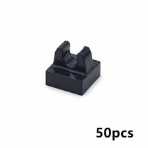 레고 호환테크닉 자동차 호환 테크닉 클립 DIY 타일 빌딩 블록 1x1 도트 브릭 조립 입자 15712 2555 교육 기술 MOC 부품 장난감 50 개/로트, [03] Black 50pcs