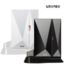 [유토렉스] 양문형 칫솔 면도기살균기 UTC-70D, 블랙, 색상