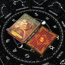 타로카드 TAROT 타로마스터 마녀 타로 카드 철 상자 서양 마녀 타로 카드 패턴 여성을위한 소녀 카드 신비한 점, 레버리 레노먼드