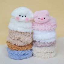 메이리앤 15mm 공예용 모루 인형 만들기 키링 재료 DIY, 라이트핑크, 1개, 뽀글모루