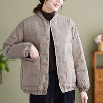 GJA5 초봄 꽃샘추위 간절기 다운 바람막이 패딩 점퍼 캐주얼 라운드 누빔