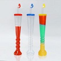 빨강 하프 트위스트 슬러시 병 캐릭터 슬러쉬 보틀 용기 빨대 토네이도 글라스 컵 여름 1박스(100EA)