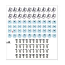 [케이로] 371893 2020 알루미늄 프로파일 커넥터 코너 브래킷 20-M5 T 슬롯 너트 M5x8mm 육각 소켓 캡 EU 표준 세트 20 개 40 100, Silver