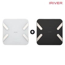 1+1 아이리버 블루투스 스마트 인바디 체성분 아기 체중계 가정용 HBF-304B, 화이트(HBF-304B), 블랙(HBF-304B)