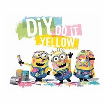 DIY 캐릭터 그리기 페인팅 미니언즈 두잇옐로우 40X50