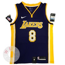 NBA 2017-18 LA 레이커스 no.8 코비 브라이언트 스윙맨 져지 유니폼 나시 - 스테이트먼트 에디션