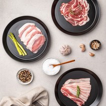 지리산 흑돼지 대패 모음 후지 등심 오겹살 목살 200g x 2 구이 캠핑 구이 바베큐 숯불, 목살대패구이 200g x 2, 2개
