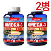 통라이프-rTG알티지오메가3골드-1200+비타민D 6개월분-2병, 단품, 단품