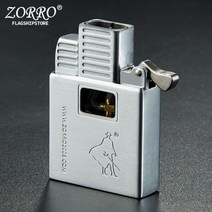 패션 전기 라이터 선물 제트 화염 팽창식 ZORRO 오리지널 무브먼트 이중 홍콩 라이너, 10=6