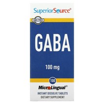 Superior Source GABA 100 mg 100 MicroLingual Instant Dissolve 정제