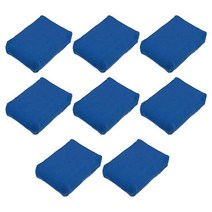 X AUTOHAUX 8피스 그린 극세사 디테일 어플리케이터 스폰지 왁스 코팅 적용용 세차 외부 내부 긁힘 방지149926, Dark blue