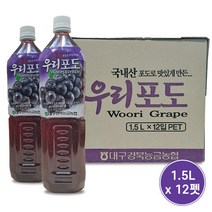 농협 우리음료 포도주스 1.5Lx12펫, 12개, 1.5L